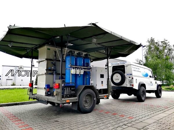 Mobile WaterTreatment Trailer Unit 500 RO CCW | HUTIRA VISION
